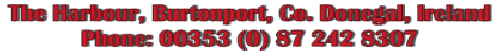 Motor Marine, Sales & Repairs, The Harbour, Burtonport , Co. Donegal, Ireland Click to phone +353 87 242 8307