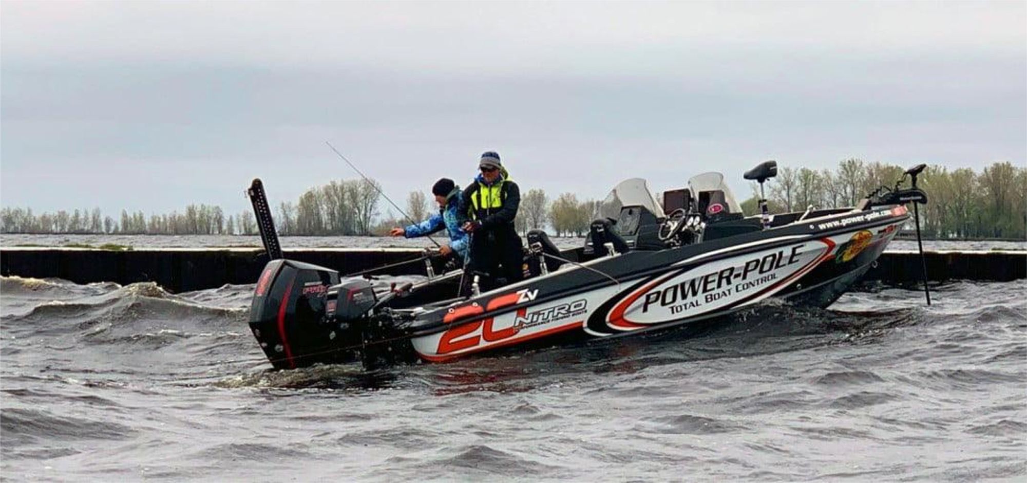 Power Pole boat sea fishing with Mercury Outboard engine from Motor Marine Services, County Donegal, Ireland